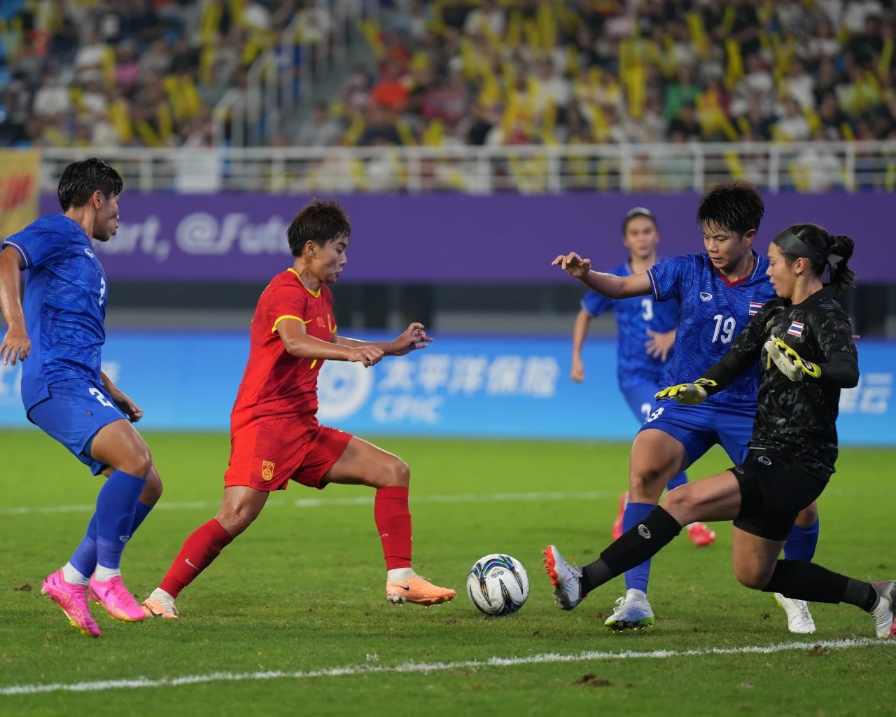 亚洲女足锦标赛中国队踏上冠军之路